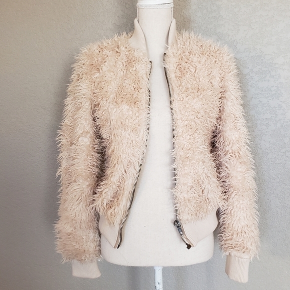 Chaser Faux Lamby bomber Jacket - Picture 2 of 9